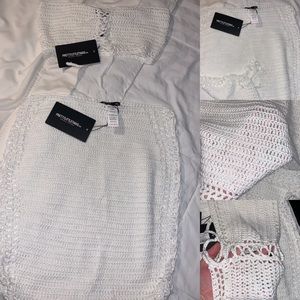 Pretty little thing two-piece crochet skirt set